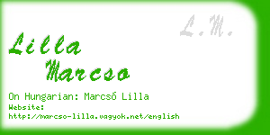 lilla marcso business card
